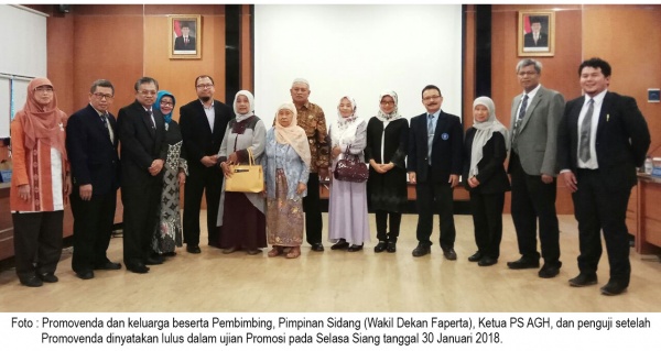 Inanpi Hidayati S - Lolos Ujian Promosi Program Doktor dari PS AGH, Sekolah Pascasarjana, IPB